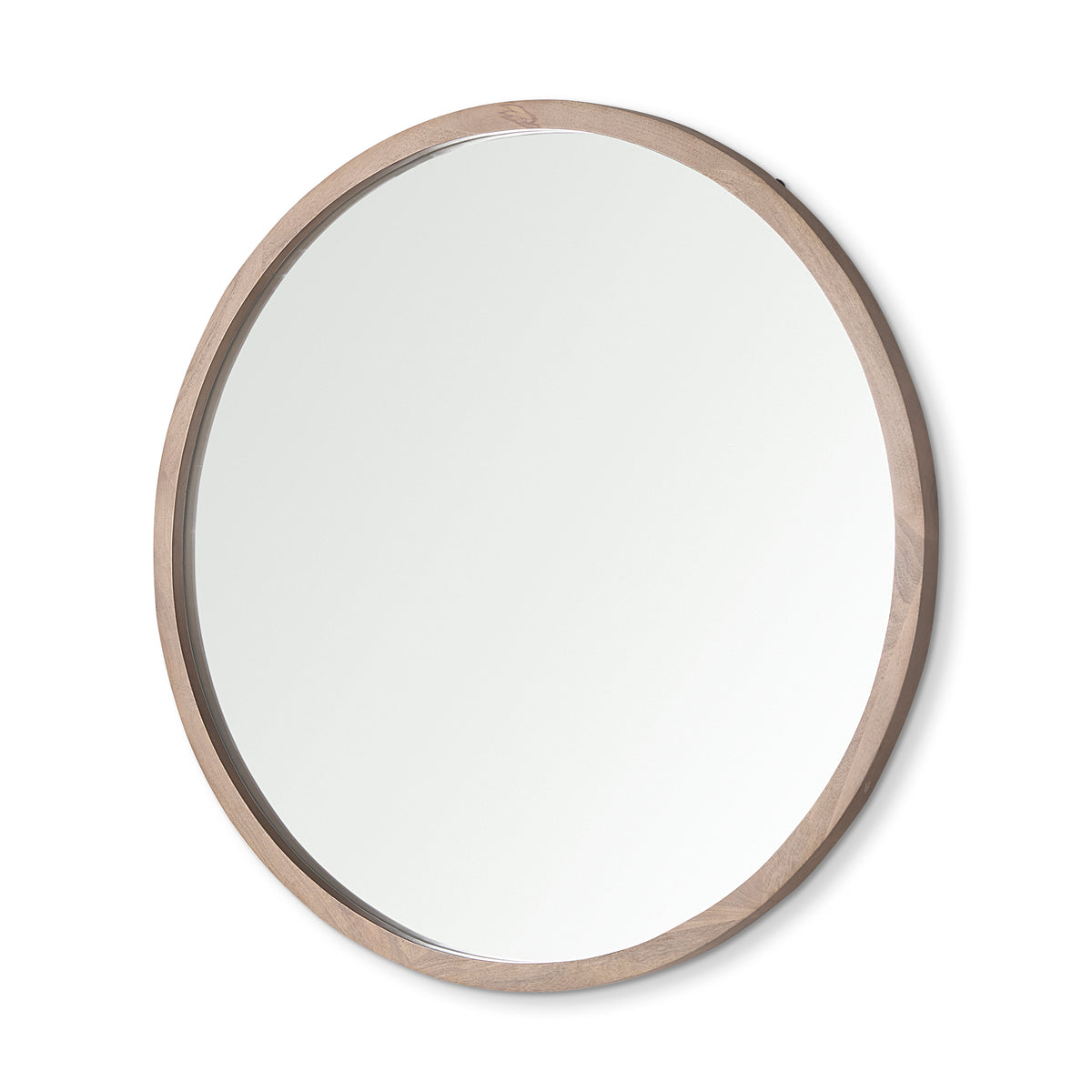 GAMBIT LIGHT BROWN ROUND MIRROR 46"