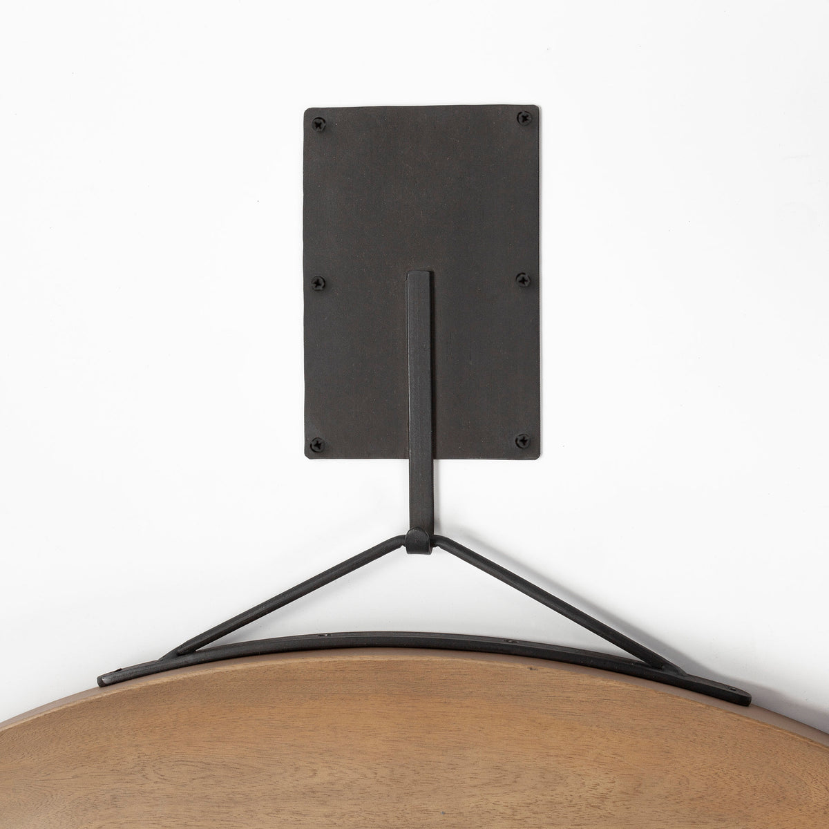 AVRAM ROUND WOOD MIRROR