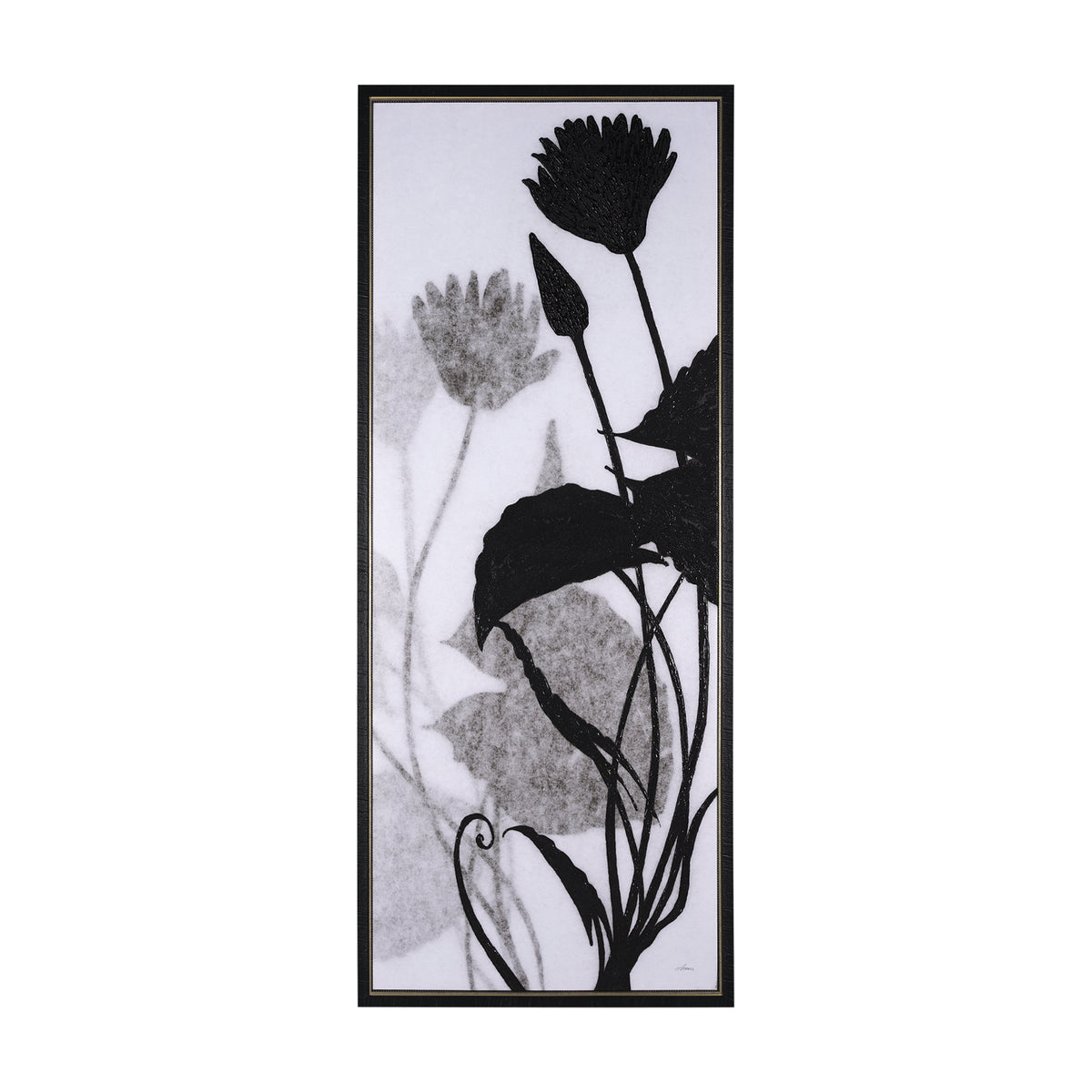 FLORAL SILHOUETTE III ART