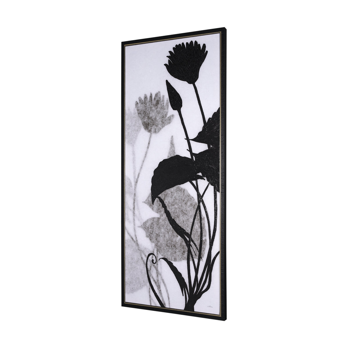 FLORAL SILHOUETTE III ART