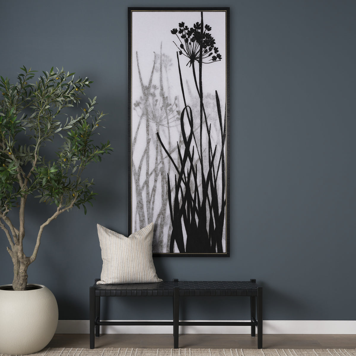 FLORAL SILHOUETTE I ART