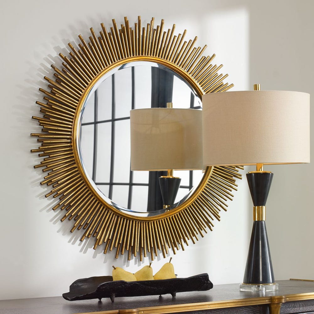CARLOS ROUND GOLD MIRROR