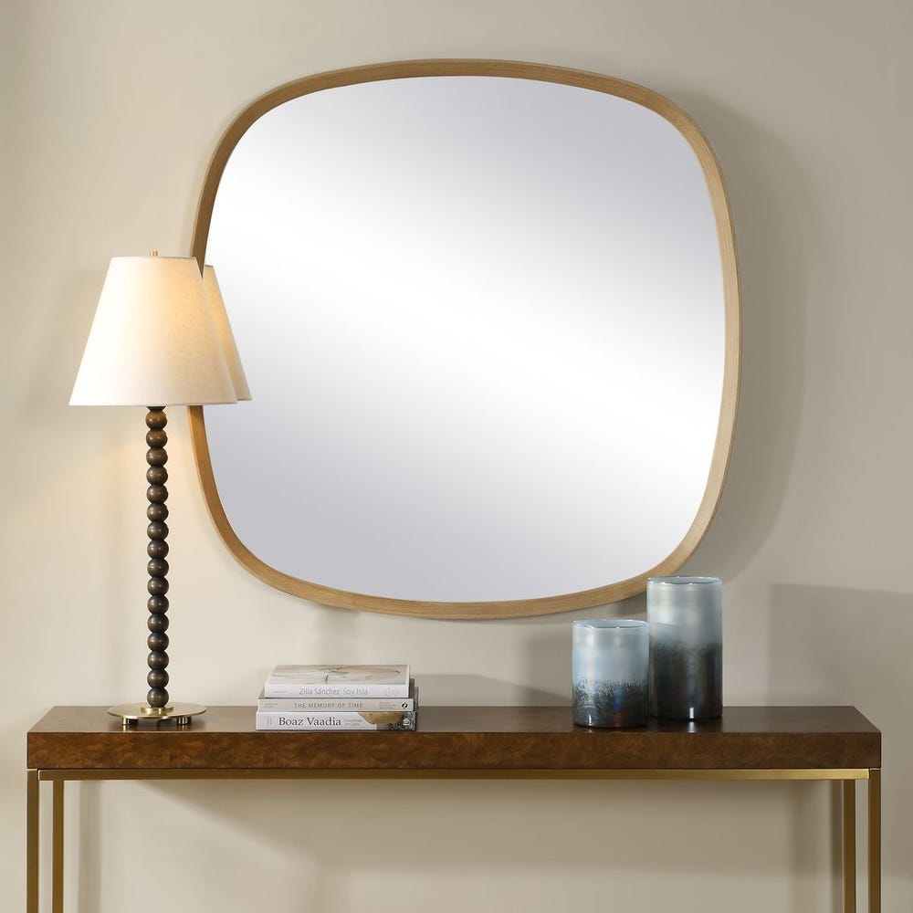 NICOLE WOOD MIRROR-42"