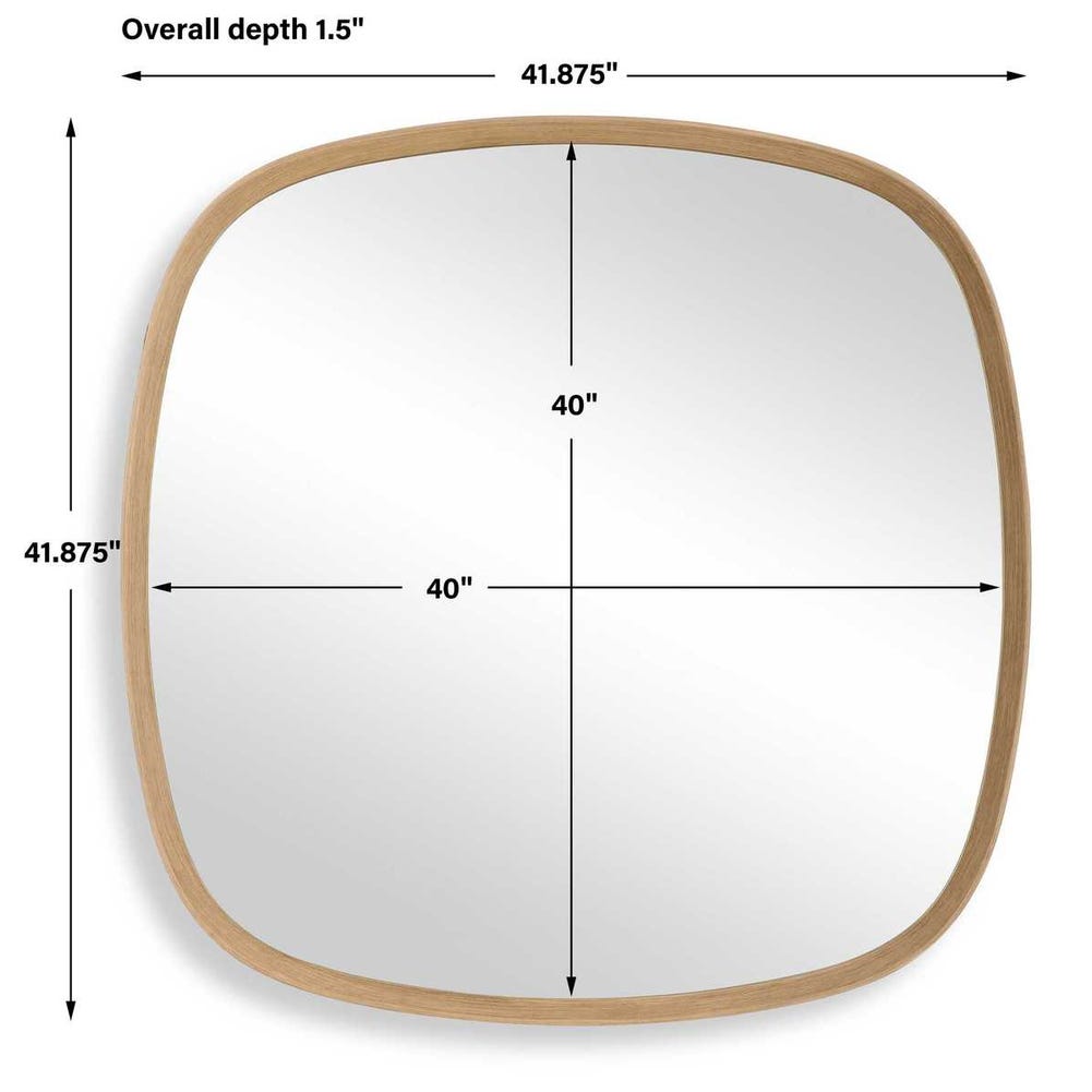 NICOLE WOOD MIRROR-42"