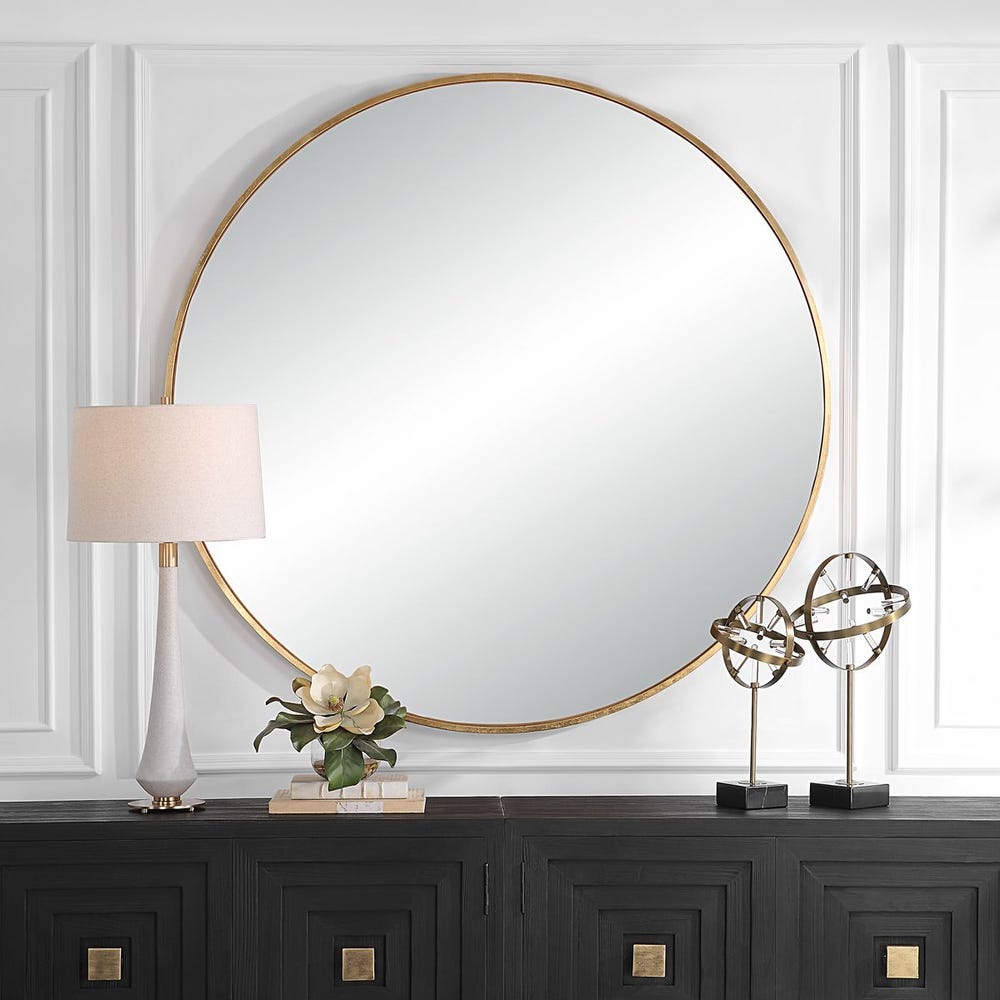 JULIAN LARGE ROUND GOLD MIRROR