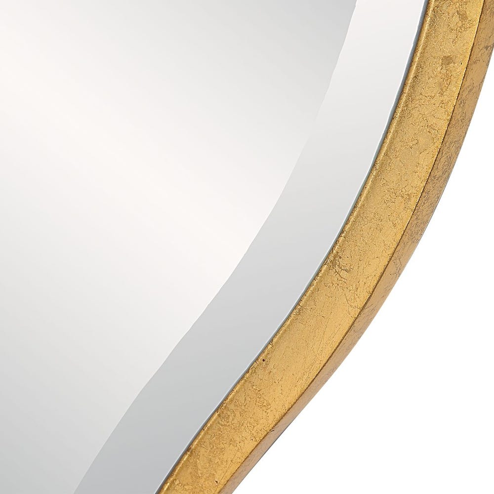 ATHENA LARGE ROUND GOLD MIRROR