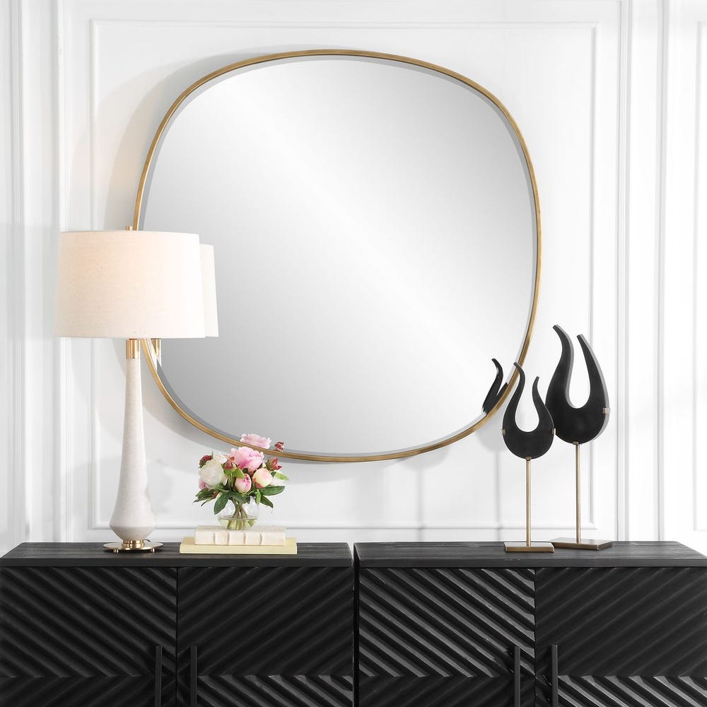 WESS GOLD BEVELED MIRROR