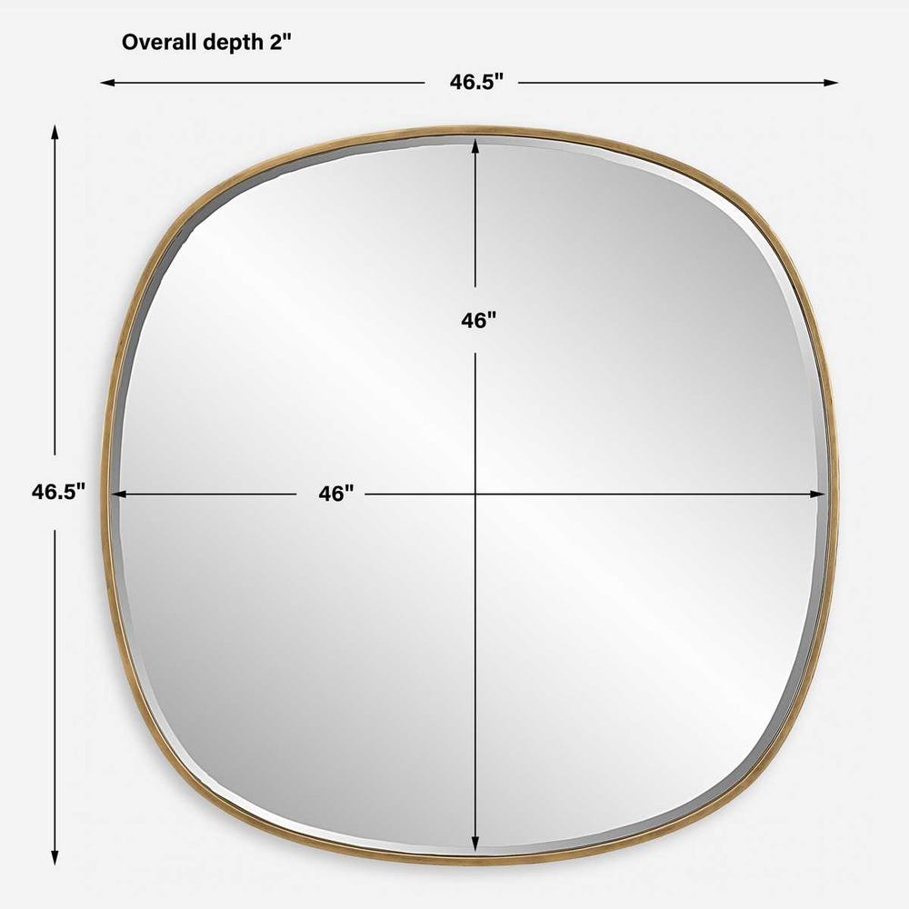 WESS GOLD BEVELED MIRROR