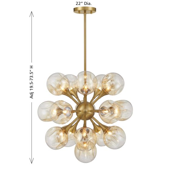 MATISSE 16 LIGHT CHANDELIER
