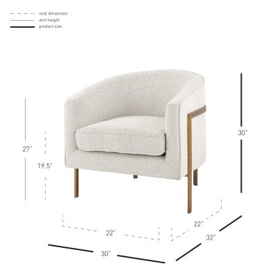 HARROD BEIGE ACCENT CHAIR