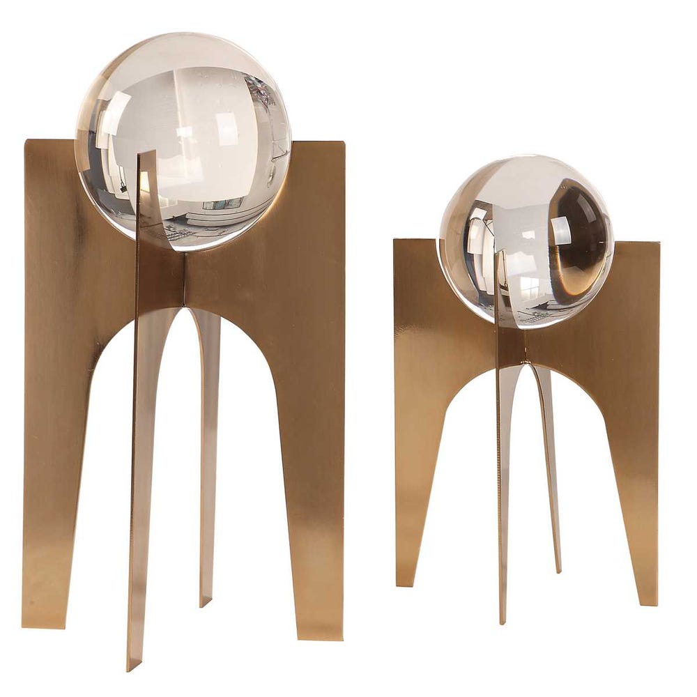 LILIANA BRONZE SPHERES-SET OF 2