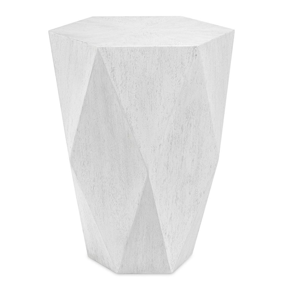 VULCAN WHITE SIDE TABLE