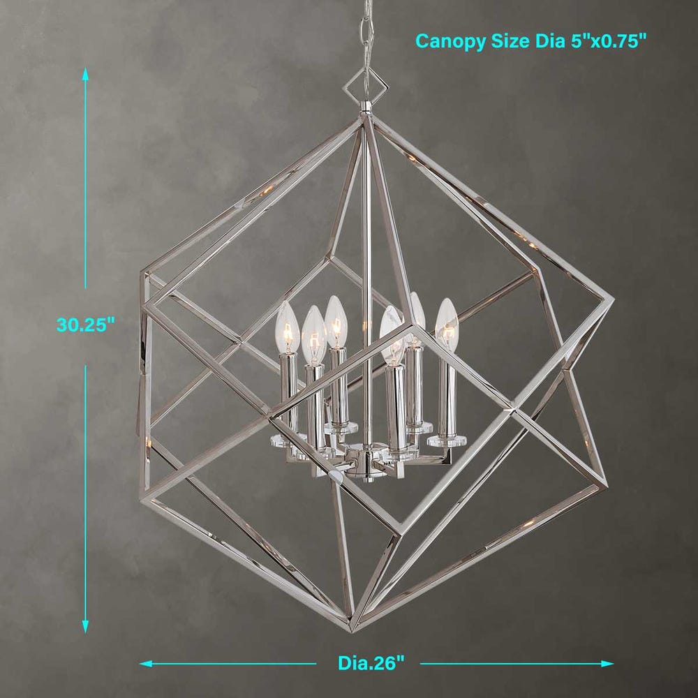 EUCLIDEY 6 LT CHANDELIER