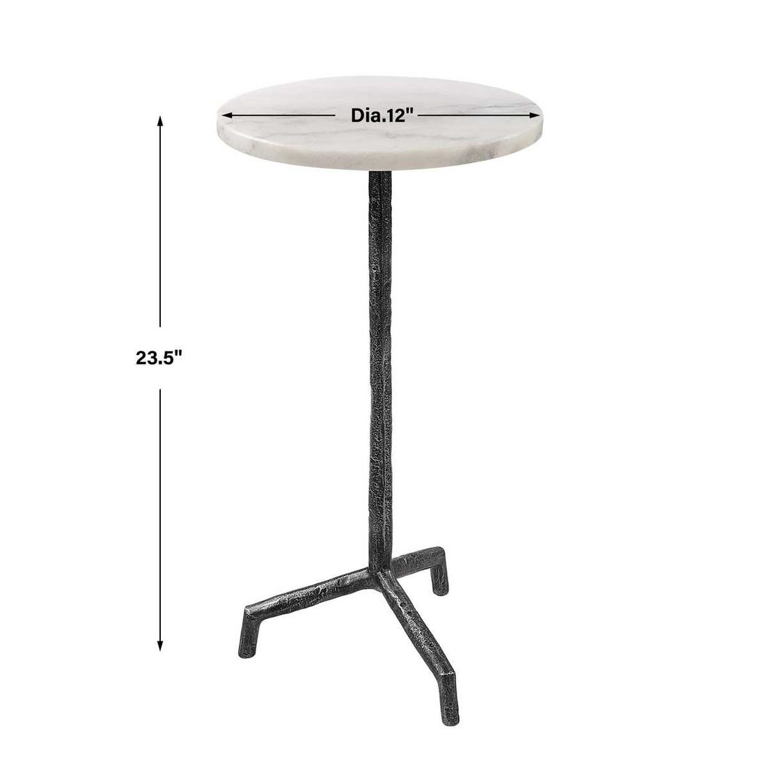 VINED MARBLE DRINK TABLE