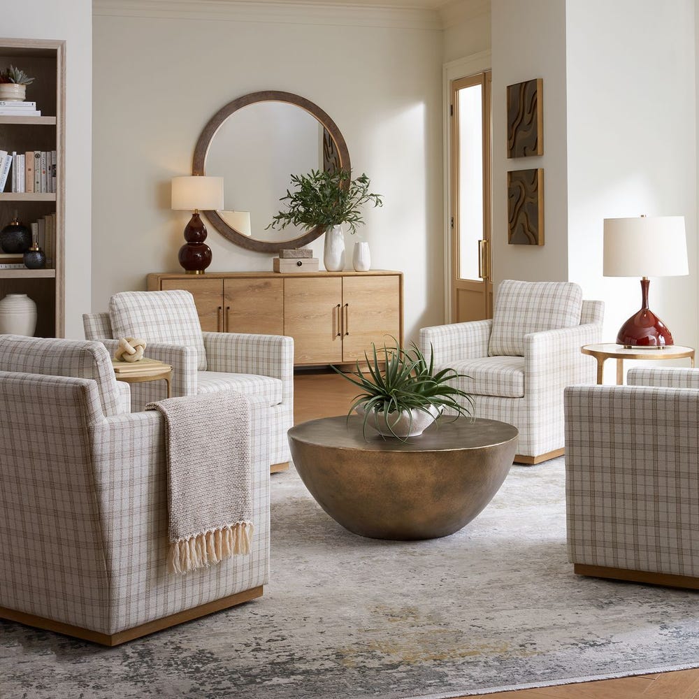 ANTIQUED DOME COFFEE TABLE