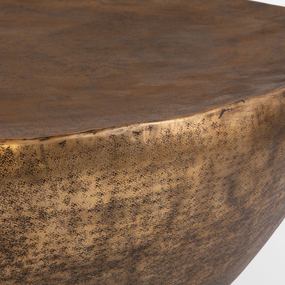 ANTIQUED DOME COFFEE TABLE