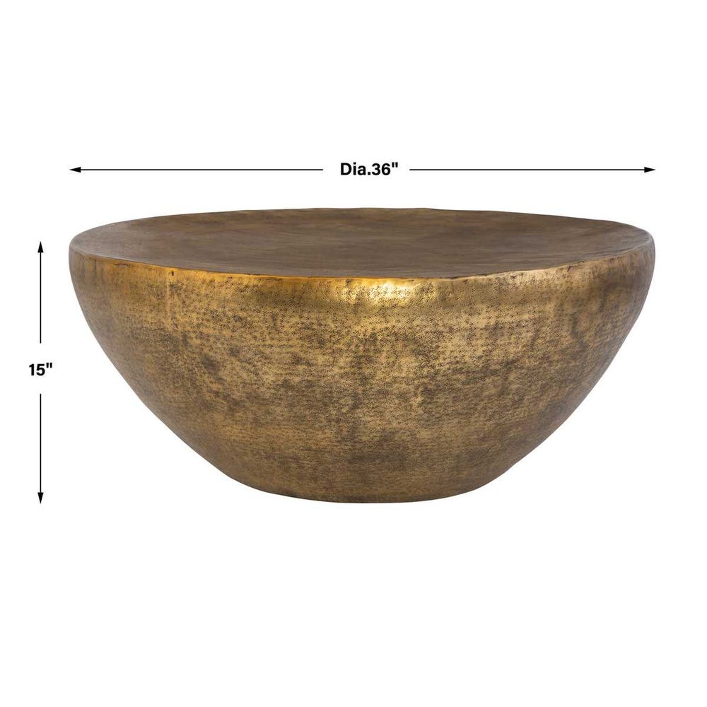 ANTIQUED DOME COFFEE TABLE