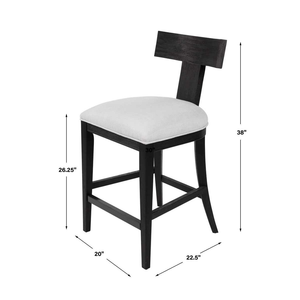 IRIS CHARCOAL COUNTER STOOL