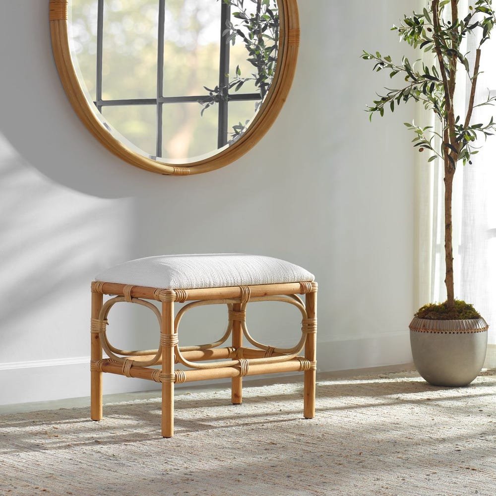 LAGUNA SMALL WHITE BENCH