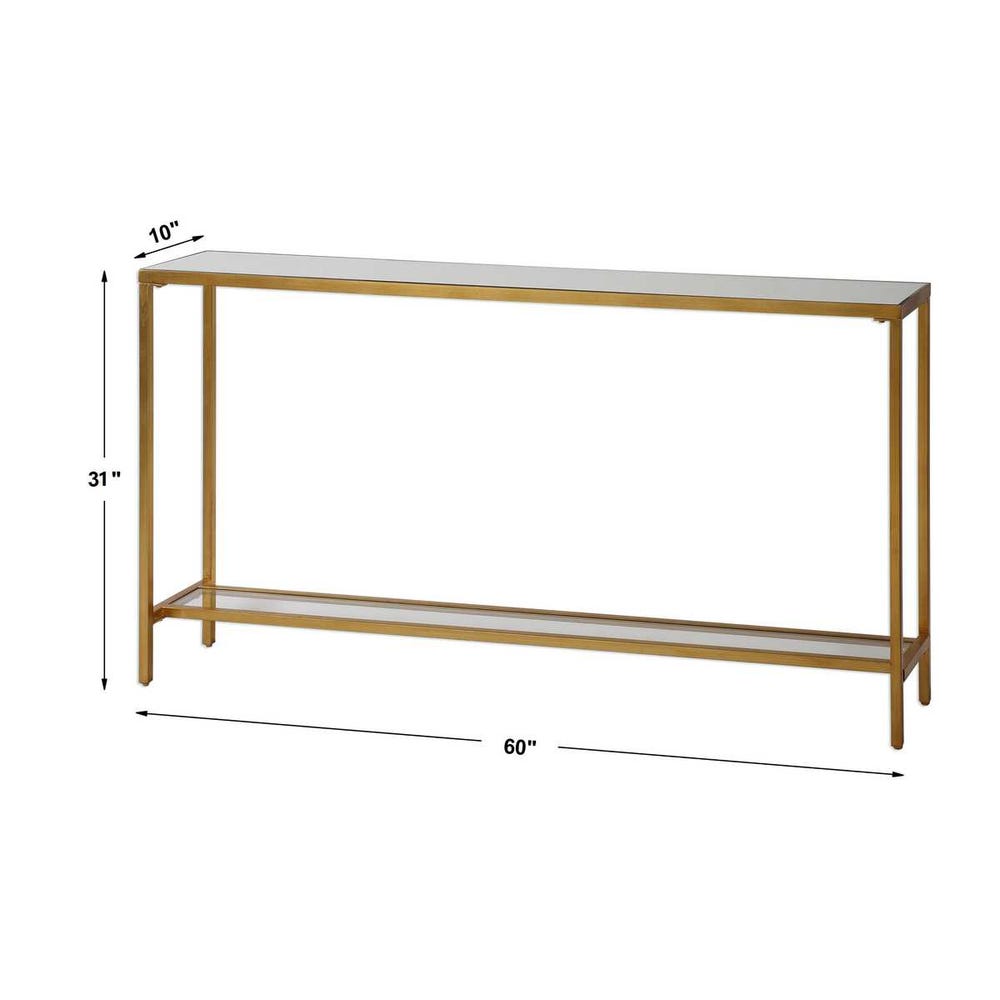 HAYLEY GOLD CONSOLE TABLE