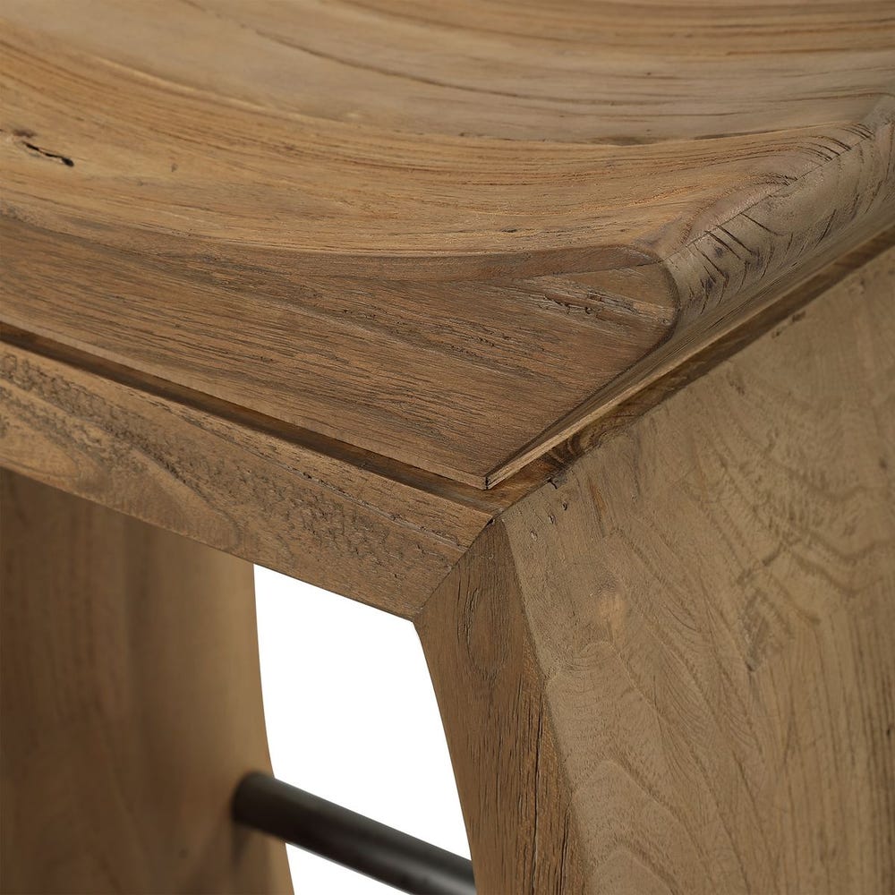 CONNER ELM WOOD COUNTER STOOL