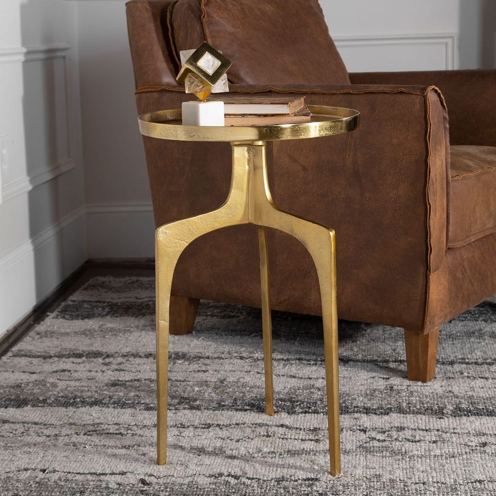 KENNAN GOLD ACCENT TABLE