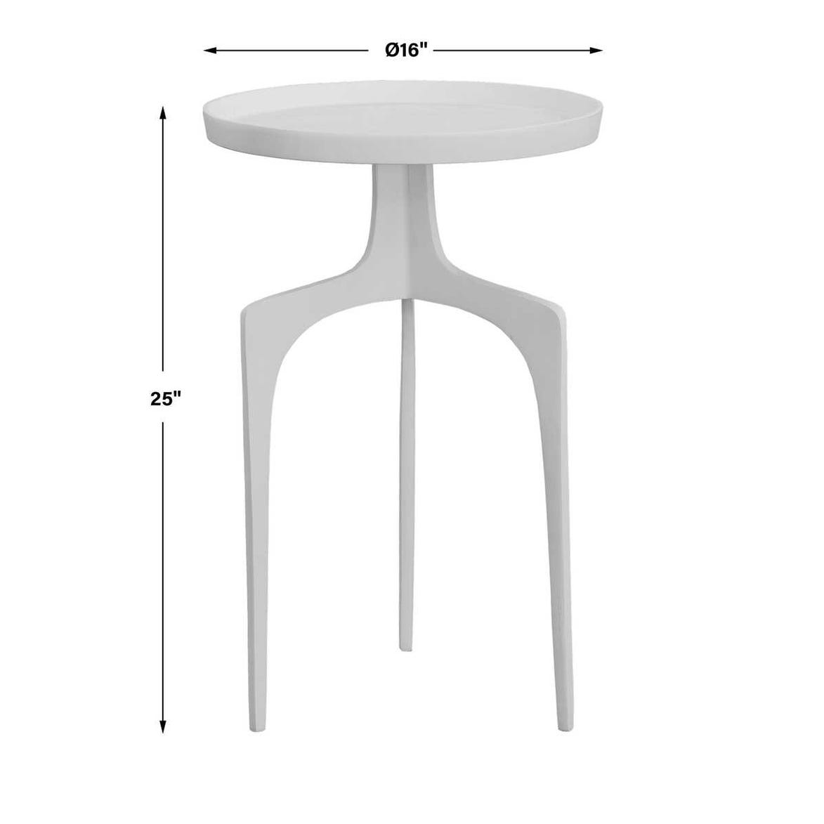 KENNAN WHITE ACCENT TABLE