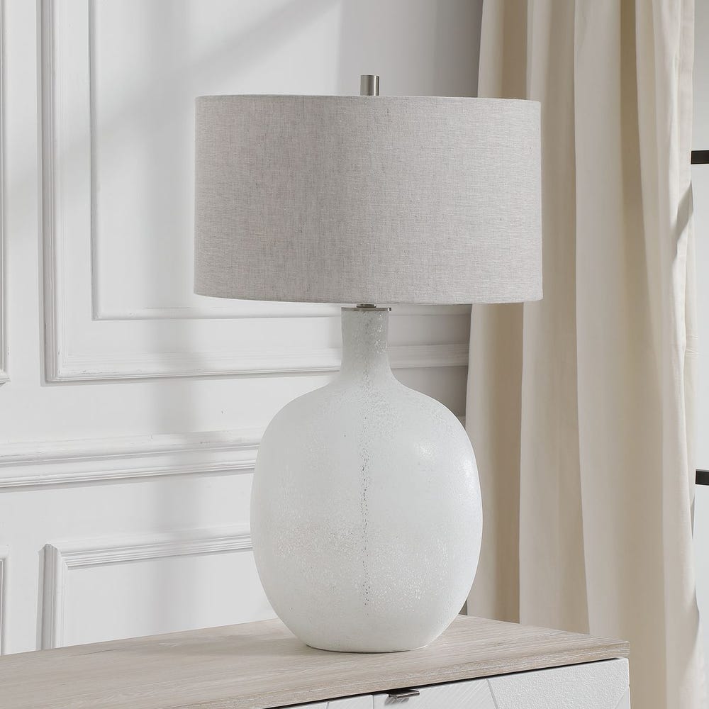 WHITE ELEGANT TABLE LAMP