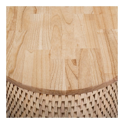 LASSITER RATTAN END TABLE