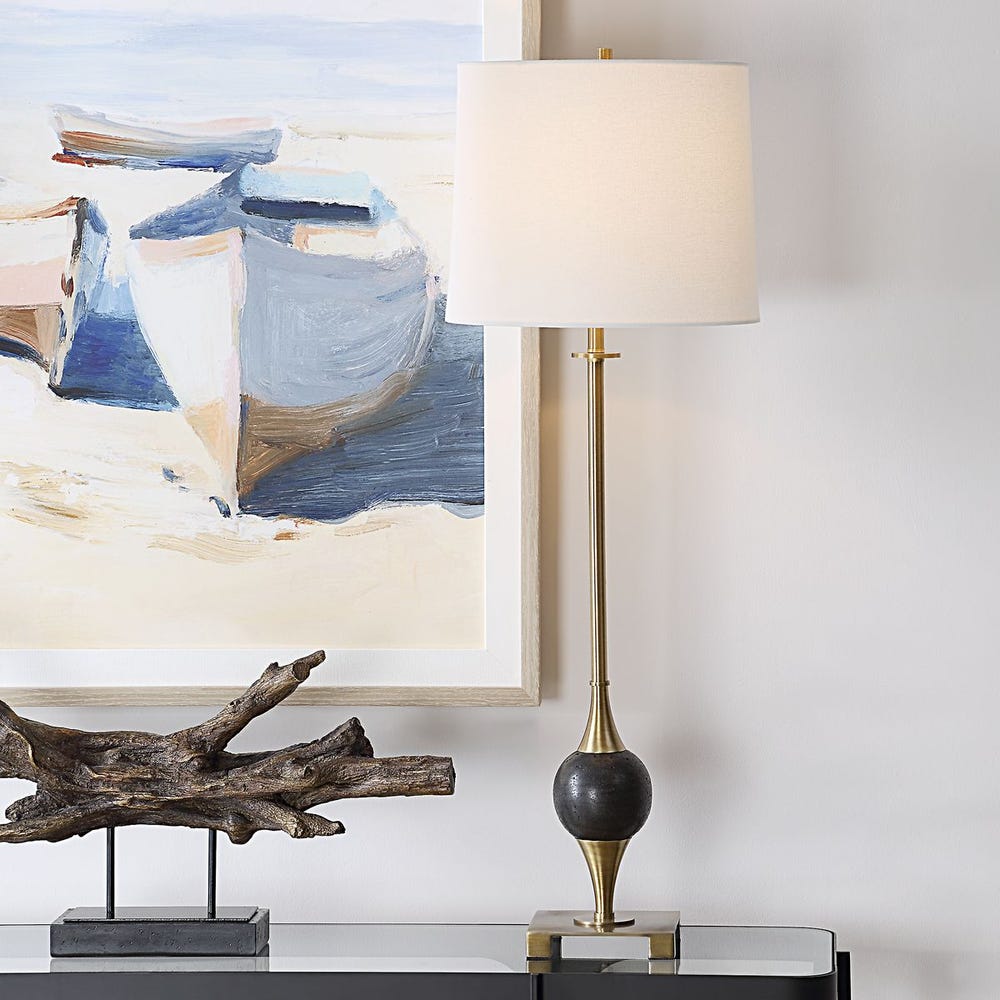 DEMI BUFFET BRASS LAMP