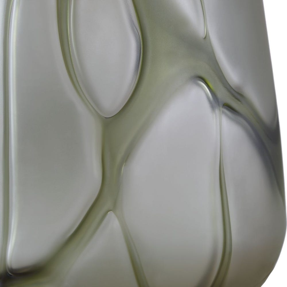 SMOKEY GREEN TABLE LAMP-25"