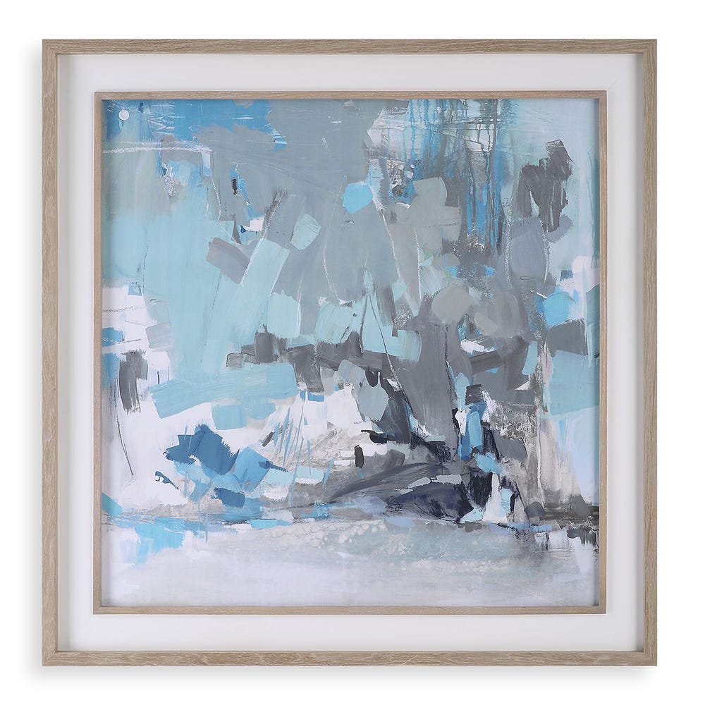 MISTY BLUE FRAMED PRINT