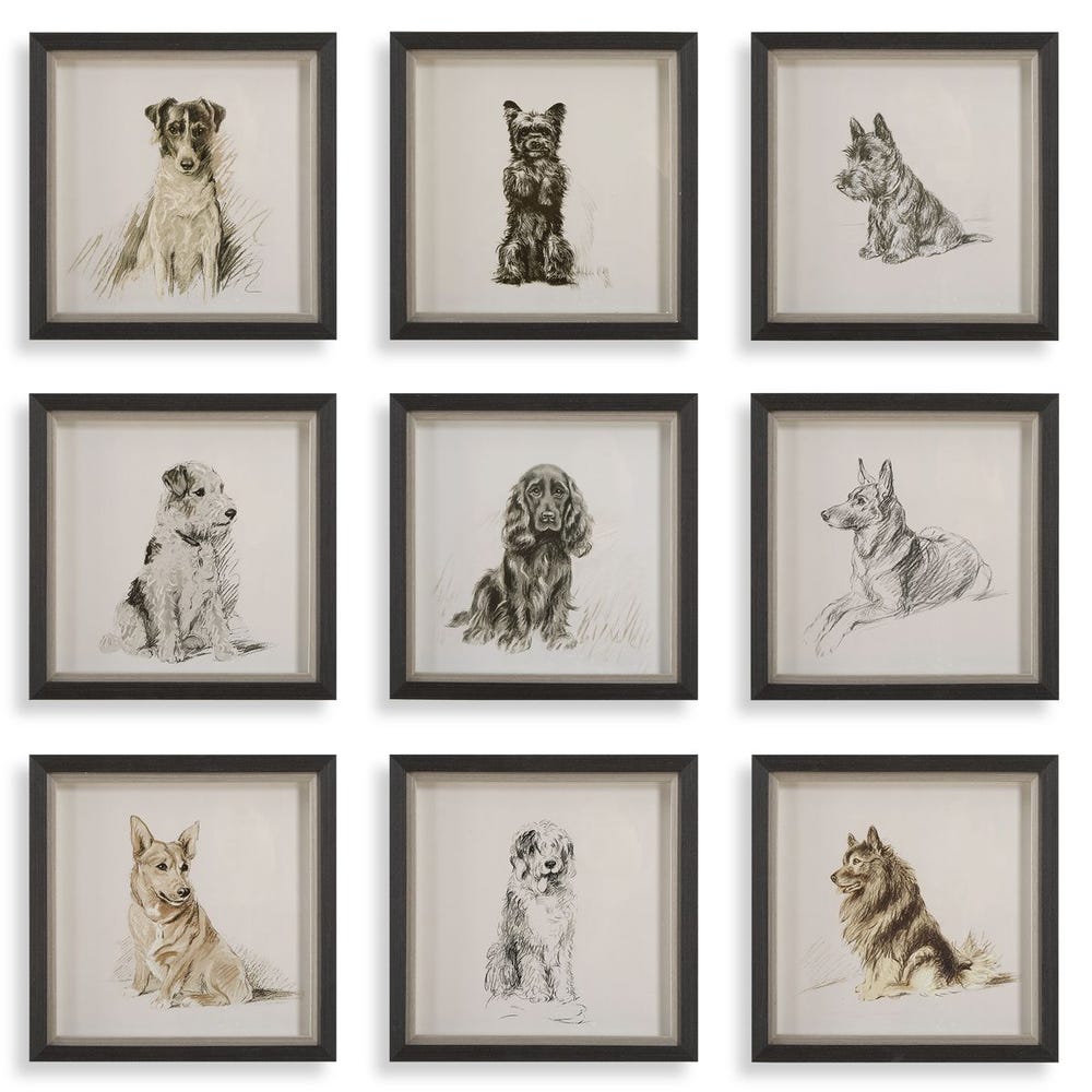 BEST FRIEND FRAMED ART-SET OF 9