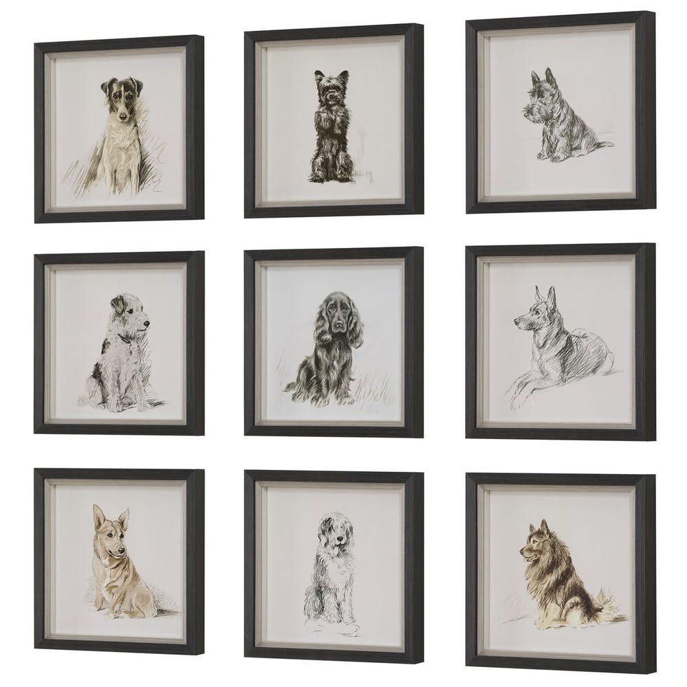 BEST FRIEND FRAMED ART-SET OF 9