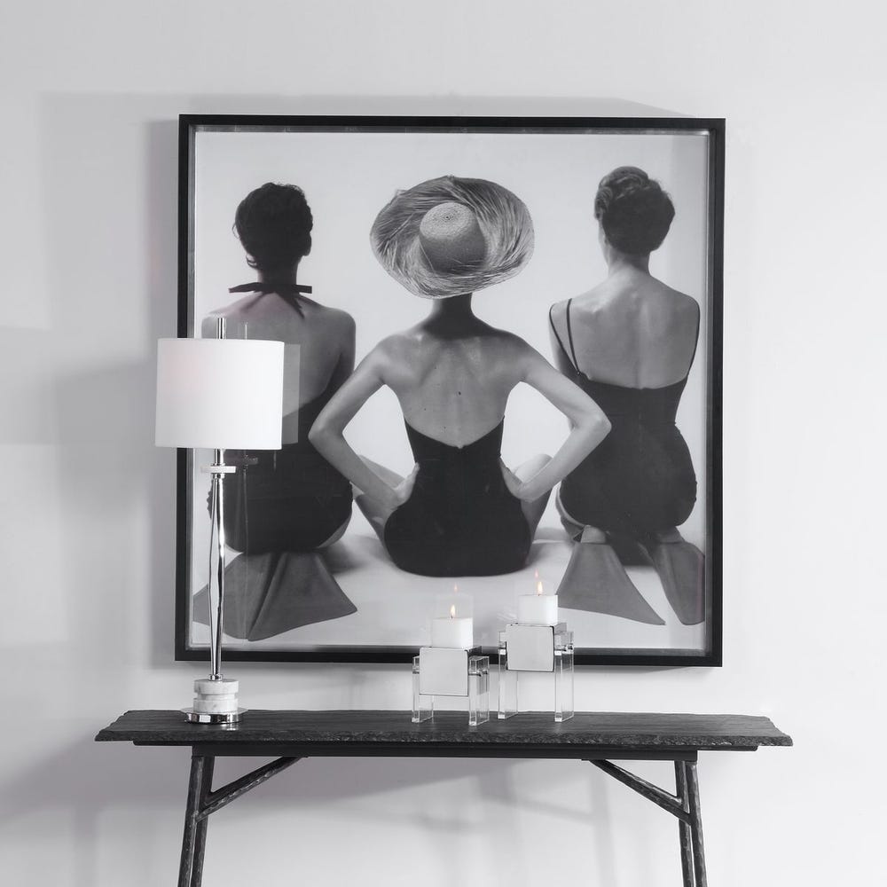LADIES SWIMWEAR 1959 FRAMED ART