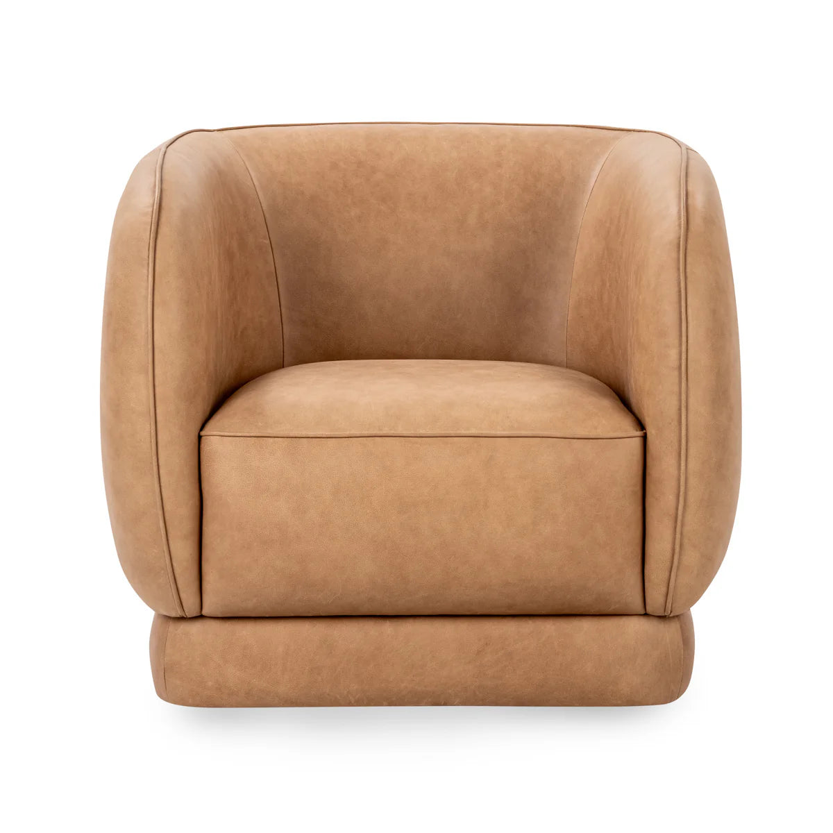 RENNER TAN BARREL CHAIR