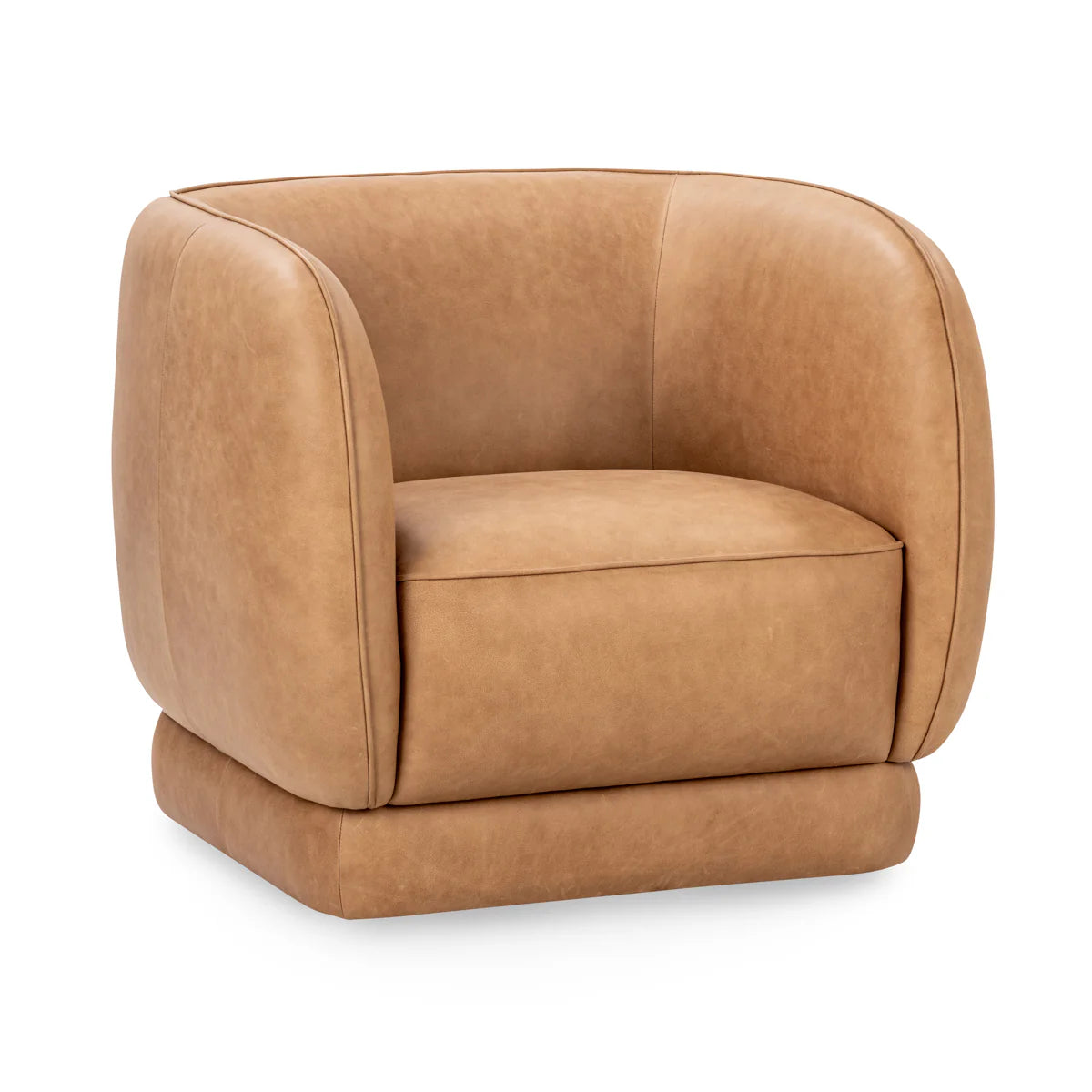 RENNER TAN BARREL CHAIR