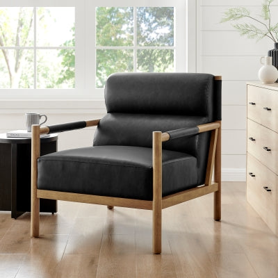 OLIVER BLACK ACCENT CHAIR