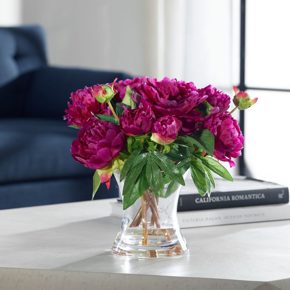 PRIMA FUCHSIA PEONY BOUQUET