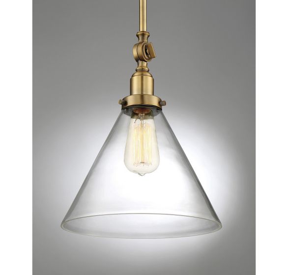 DRAKE 1-LGHT PENDANT WARM BRASS