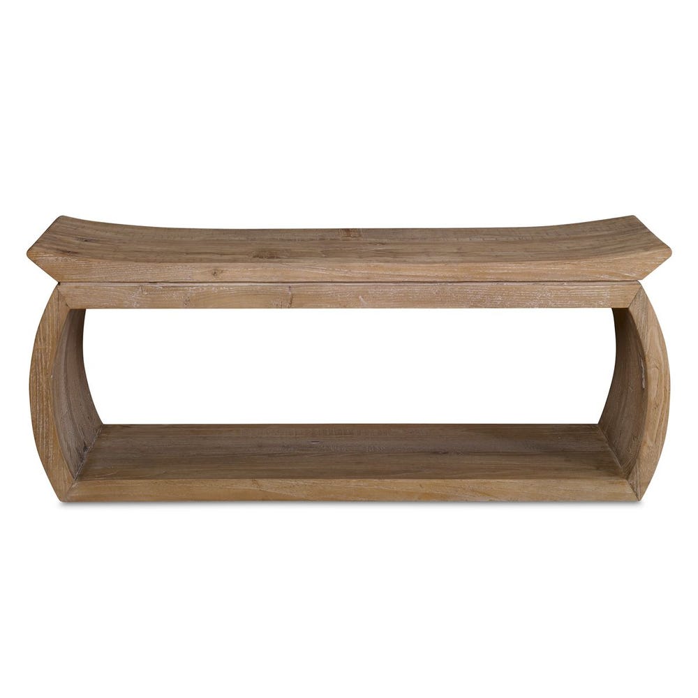 CONNER ELM WOOD BENCH