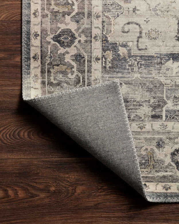 HATHAWAY STEEL/IVORY 5X8 RUG