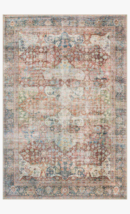 LOREN BRICK/MULTI 8X10 RUG