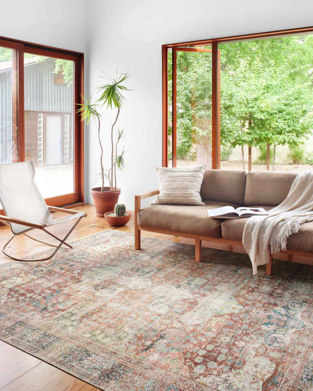 LOREN BRICK/MULTI 8X10 RUG