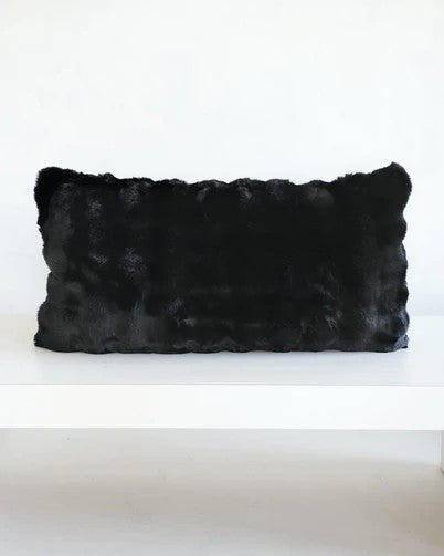 MINKY COUTURE X OSMOND DESIGNS BLACK KING SHAM-20"X36"