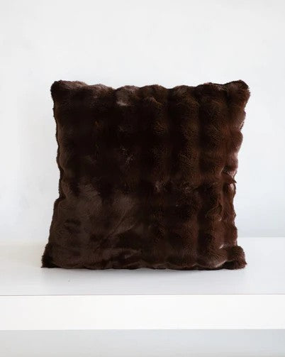 MINKY COUTURE X OSMOND DESIGNS CHOCOLATE EURO SHAM-26"X26"