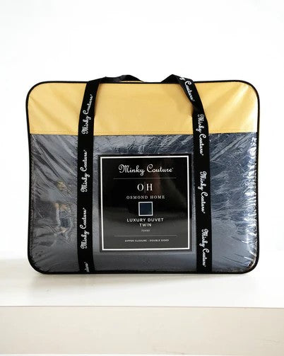 MINKY COUTURE X OSMOND DESIGNS NAVY KING DUVET-105"x95"