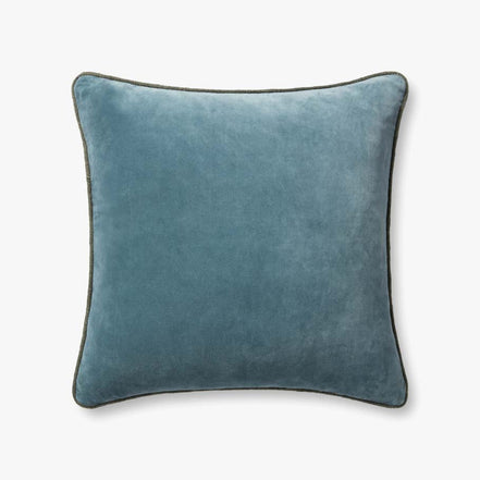 CHRIS LOVES JULIA BLUE PILLOW 22X22"