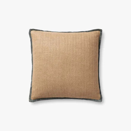 AVA NATURAL/BLUE PILLOW