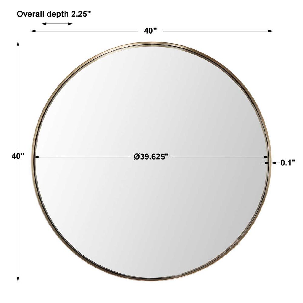 ADREA BRUSHED BRASS MIRROR